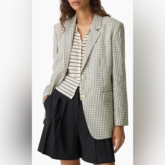 Theory Ivory Linen Blazer - Picture 2 of 10